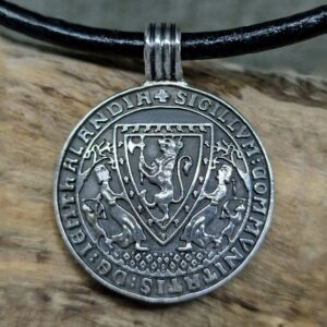 Jämtlands landskapssigill - silversmycke i äkta silver - handgjorda silversmycken från Brokig silversmycken