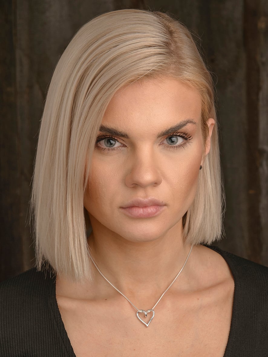 SILVERHJÄRTA-LILLA-19mm - silversmycke i äkta silver -pa hals - handgjorda silversmycken från Brokig silversmycken